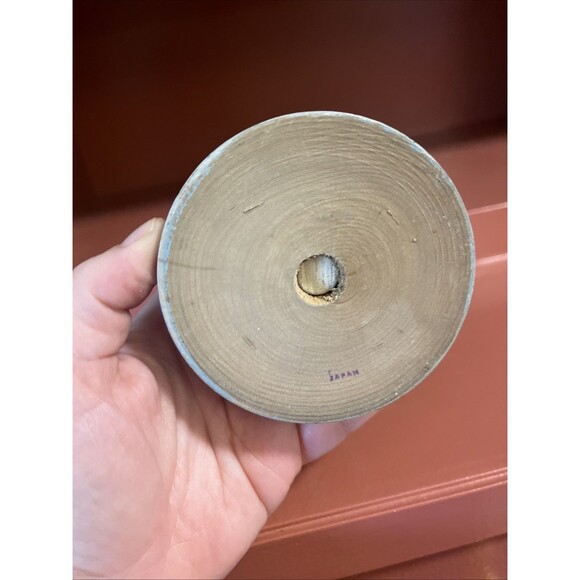 Vintage Hand Painted Wooden Figural Head Soldier Lady Hat Stand Pair Japan - Picture 8 of 8